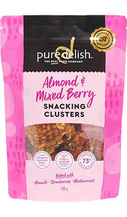 Almond & Mixed Berry Snacking Clusters 150g