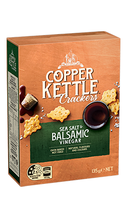 Kettle Crackers Sea Salt & Balsamic Vinegar 135g