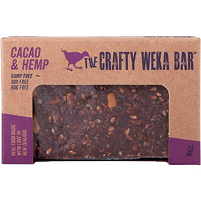 Cacao & Hemp 75gm Weka Bar
