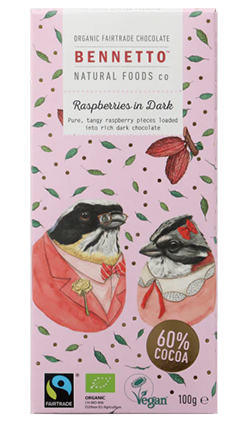 Bennetto Raspberries in Dark 80g