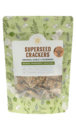 Garlic & Rosemary Superseed Crackers 120gm