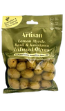 Lemon, Basil & Kawakawa Infused Olives 150g