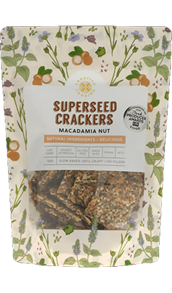 Macadamia Superseed Crackers 120gm