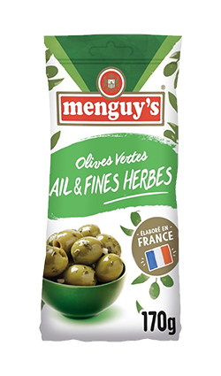 Olives Green with Herbs Menguys 170gm