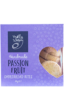Passionfruit Shortbread Bites 125gm