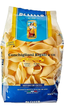 Pasta Conchiglioni 500gm De Cecco