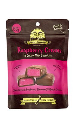 Potter Brothers Raspberry Creams 130gm