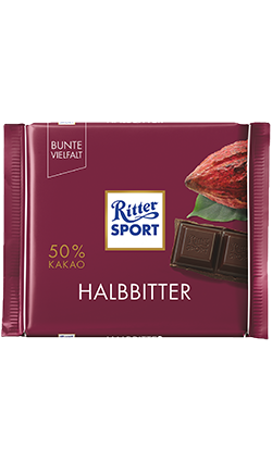 Ritter Sport Semi Sweet Dark Chocolate 100g