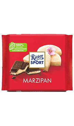 Ritter Sport Marzipan Semi Sweet Dark Chocolate 100g (OOS ETA END OCT)