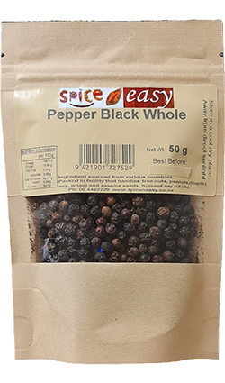 Spice n Easy Pepper Blk WHOLE 50g