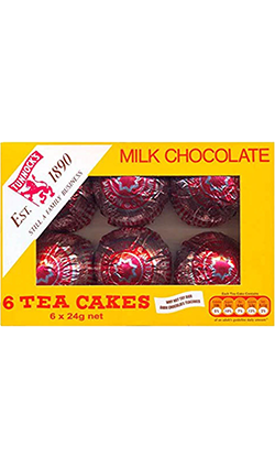 Tunnocks Milk Chocolate Tea Cakes 24g 6pk