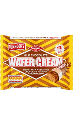 Tunnocks Wafer Cream 4 x 24g Pack