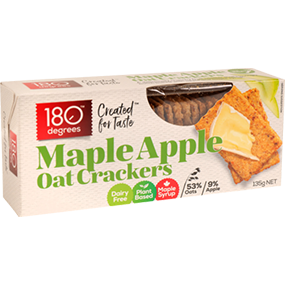 180 Maple Apple Oat Crackers 135gm