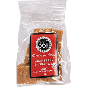 Hand Made Fudge Cranberry & Orange 120gm