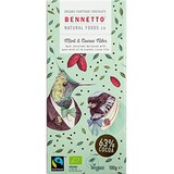 Bennetto Mint & Cocoa Nibs Chocolate 100gm