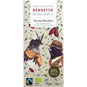 Bennetto Toasted Hazelnut Chocolate 100gm