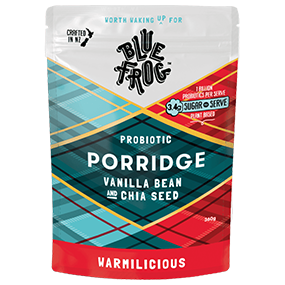 Porridge Vanilla Bean & Chia Seed 360gm Blue Frog
