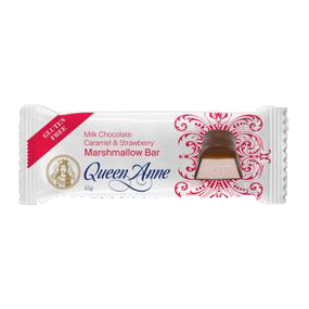 Queen Anne Caramel & Strawberry Marshmallow Bar 55gm