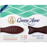 Queen Anne Chocolate Fish Selection (Peppermint,Hokey Pokey,Strawberry,Raspberry 200gm)