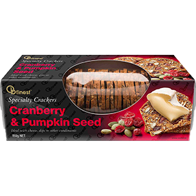 OB Finest Cranberry & Pumpkin Seed Crackers 150gm