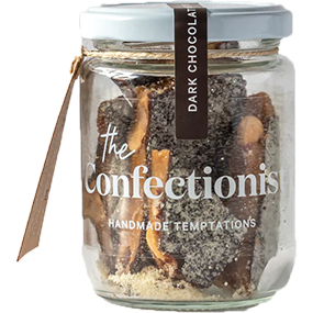 The Confectionist Dark Choc Almond Toffee JAR 85gm