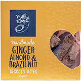 Ginger Almond & Brazil Nut Biscotti Bites 125gm