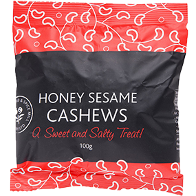 Herb & Spice Mill Honey Sesame Cashews 100gm