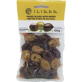 Mixed Pitted Olives with Herbs 120gm