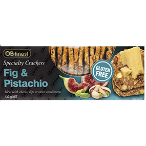 Fig & Pistachio Crackers 130gm GLUTEN FREE ETA 12th DECEMBER