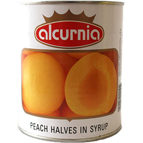 Alcurnia Peach Halves In Syrup 850g