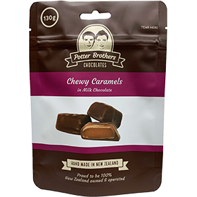 Potter Brothers Chewy Caramels Milk Choc