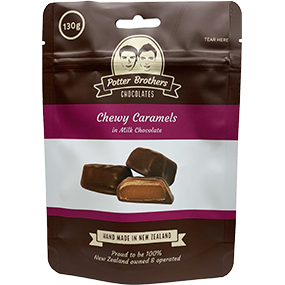 Potter Bros Chewy Caramels Milk Choc