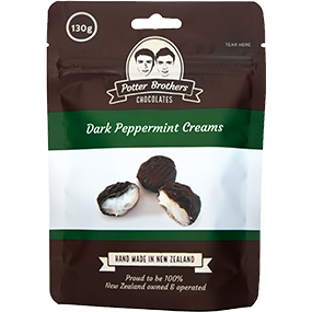 Potter Bros Dark Peppermint Cremes 130g