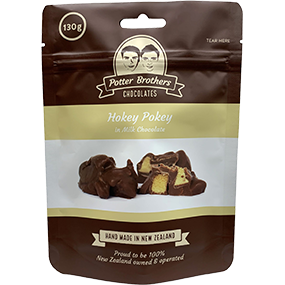 Potter Brothers Hokey Pokey Milk Choc 130gm