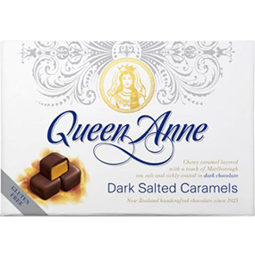 Queen Anne Dark Choc Salted Caramels 140gm