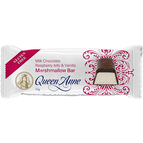 Queen Anne Raspberry & Milk Choc Marshmallow Bar 55gm