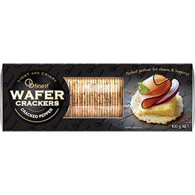 Wafer Crackers Cracked Pepper 100gm