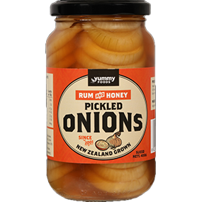 Yummy Foods Pickled Onions Sliced 400g